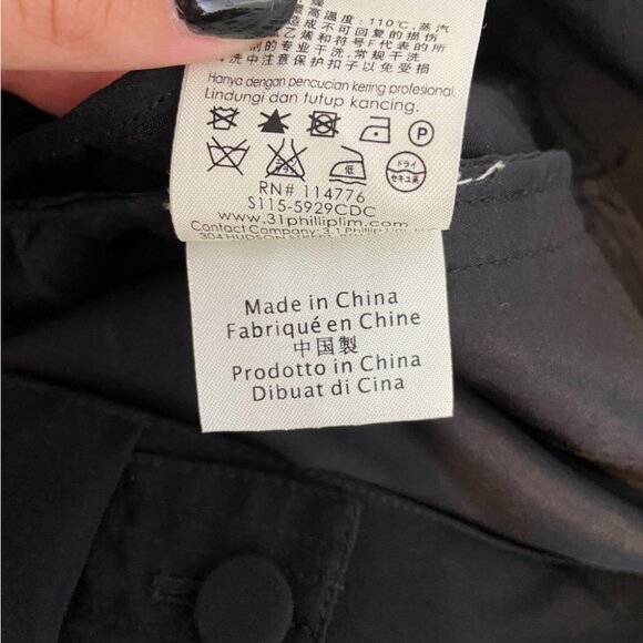 NWT 3.1 Phillip Lim Silk Pleated Tapered pant with Waist Tab Extension size 8 - Picture 9 of 9